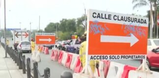 Cierran acceso a la Vía Expresa