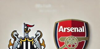 New Castle vs Arsenal hoy