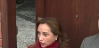 Dina Boluarte en su casa de Surquillo