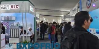Visitantes recorren los stands de la feria Expofrío Perú 2025 en el Sheraton Lima, evento especializado en climatización, ventilación y refrigeración industrial.