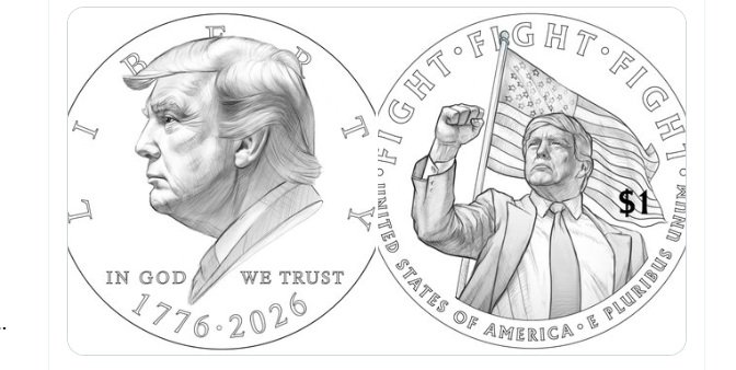 Monedas Donald Trump