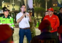 Presidente José Jerí lidera patrullaje policial durante el estado de emergencia en Lima