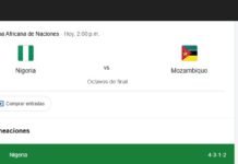 Nigeria vs. Mozambique hoy
