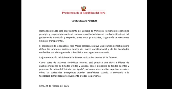 Hernando de Soto premier presidente del consejo de ministros Hernando de Soto premier presidente del consejo de ministros