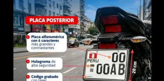 Placa única de rodaje temporal