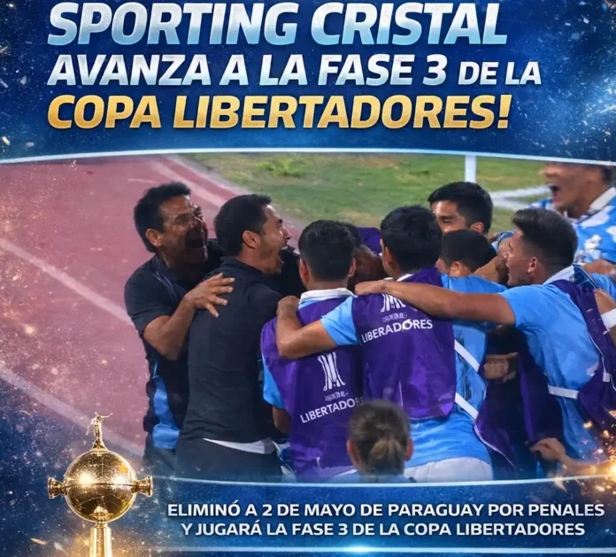 Sporting Cristal clasificó a la fase 3 de la Copa Libertadores 2026 Sporting Cristal clasificó a la fase 3 de la Copa Libertadores 2026