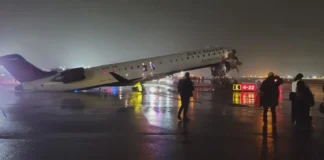VIDEO: Un avión colisiona con un camión de bomberos en Nueva York: reportan fallecidos y varios heridos Air Canada accidente Nueva York hoy