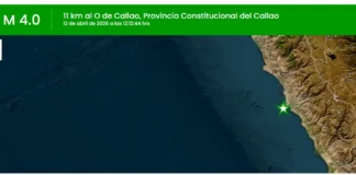 temblor hoy en lima