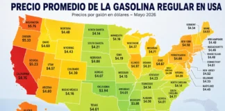 Precio de la gasolina hoy en Estados Unidos: estos son los estados con la gasolina más cara y más barata en USA Precio de la gasolina HOY en Estados Unidos