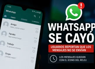 Se cayó Whatsapp