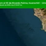 Temblor en Lima hoy