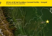 Temblor en Pucallpa hoy
