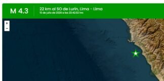 Temblor hoy en Lima