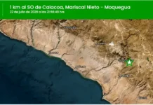 Sismo de magnitud 3.4 remeció Moquegua: epicentro se ubicó cerca de Calacoa Temblor hoy en Moquegua