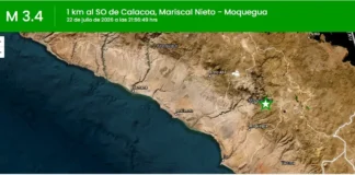 Temblor hoy en Moquegua