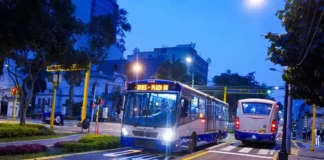 Carril bidireccional ATU avenida Arequipa