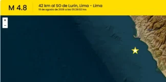 Temblor en Lima hoy
