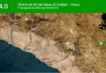 Temblor de magnitud 4.0 se registra cerca de Ilave, en Puno Temblor en Puno