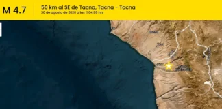 Temblor en Tacna hoy