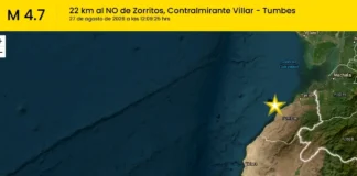 Temblor en Tumbes hoy