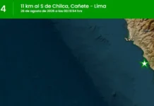 Temblor hoy