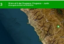 Temblor de magnitud 4.3 sacudió Chupaca, en Junín, este sábado 8 de agosto Temblor hoy