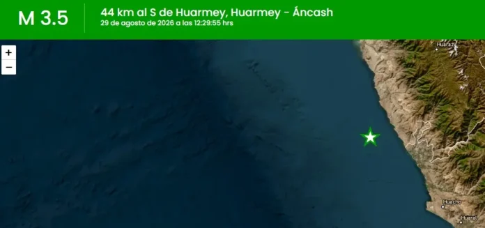 Temblor hoy Áncash Temblor hoy Áncash