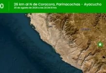 Temblor hoy Ayacucho