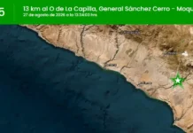 Temblor de magnitud 3.5 se registra hoy cerca de La Capilla, Moquegua Temblor hoy Moquegua (1)