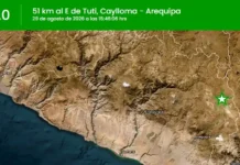 Temblor hoy en Arequipa