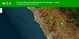 Temblor hoy en Junín