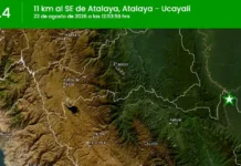 Temblor en Perú hoy, 22 de agosto: sismo de magnitud 3.4 remeció Atalaya, Ucayali Temblor hoy en Perú