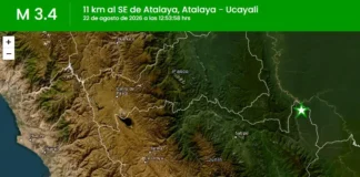Temblor hoy en Perú