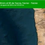 Temblor hoy en Tacna