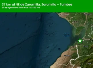 Temblor hoy en Tumbes