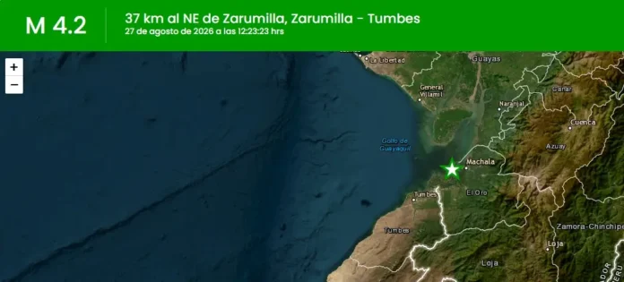 Temblor hoy en Tumbes Temblor hoy en Tumbes