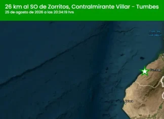Temblor de magnitud 4.2 se registra HOY cerca de Zorritos, en Tumbes Temblor hoy en Tumbes.