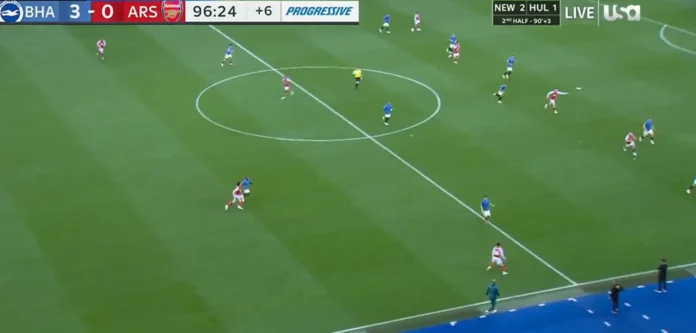 Arsenal hoy Brighton 3-0 Arsenal