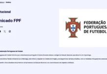 Comunicado de la Federación Portuguesa de Fútbol sobre Cristiano Ronaldo