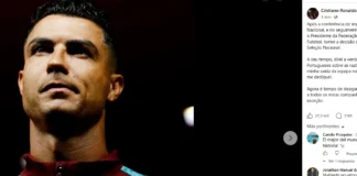 Cristiano Ronaldo se pronuncia tras abandonar la selección de Portugal: “Contaré la verdad”