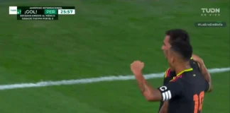 Gol de Renzo Garcés ante México