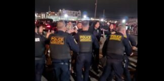 Hinchas mexicanos se enfrentan a la policía tras el México vs. Perú en Nueva Jersey