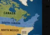Embajada de Irán en Sierra Leona publica polémico mapa y se burla de Trump: “Canadá y México resolvieron el mayor problema del mundo” Publicación de la Embajada de Irán sobre Estados Unidos