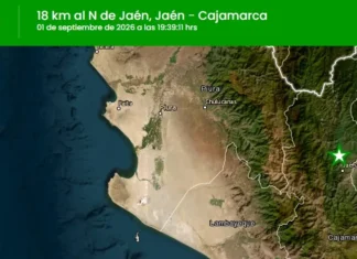 Temblor Cajamarca hoy