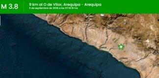 Temblor en Arequipa hoy
