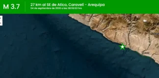 Temblor en Arequipa hoy