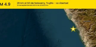 Temblor de magnitud 4.9 remeció hoy La Libertad: epicentro se ubicó cerca de Salaverry Temblor en La Libertad