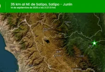 Temblor de magnitud 4.0 se registra cerca de Satipo, Junín, hoy 14 de septiembre Temblor hoy en Perú