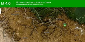 Temblor hoy en el Cusco
