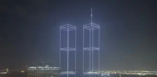 Torres Gemelas con drones